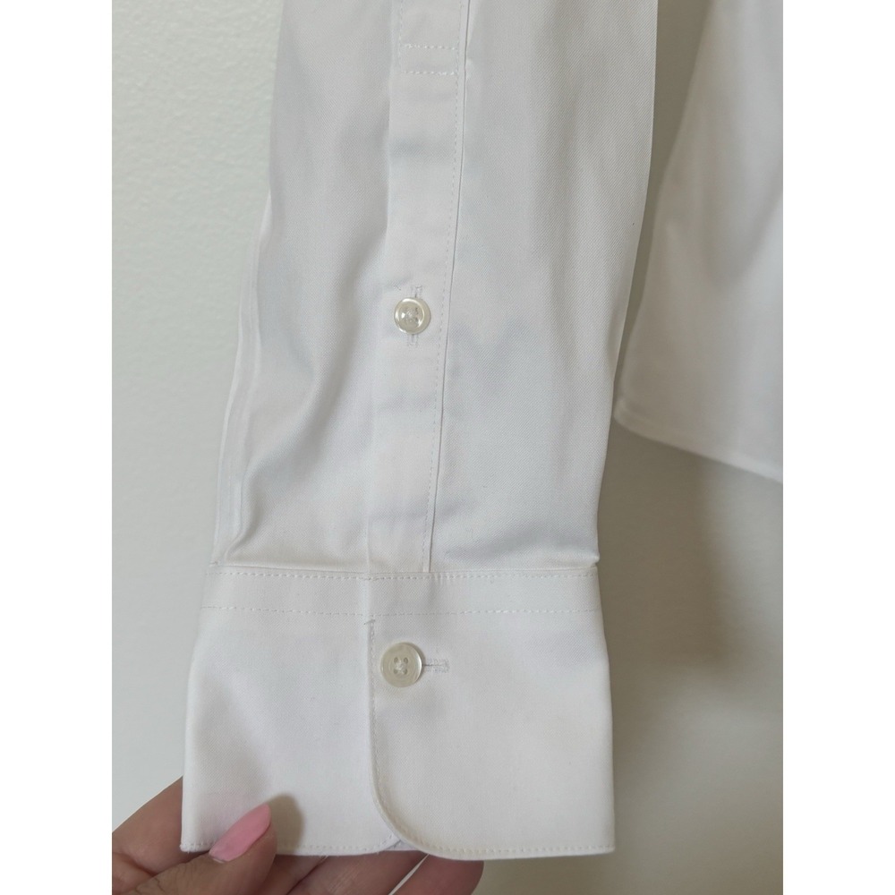 Brooks Brothers Fitted Non-Iron Stretch Supima® Cotton Dress Shirt Women's Sz 6 - Picture 3 of 5